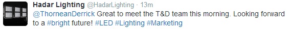 Hadar Hazardous Area Lighting Twitter Interaction